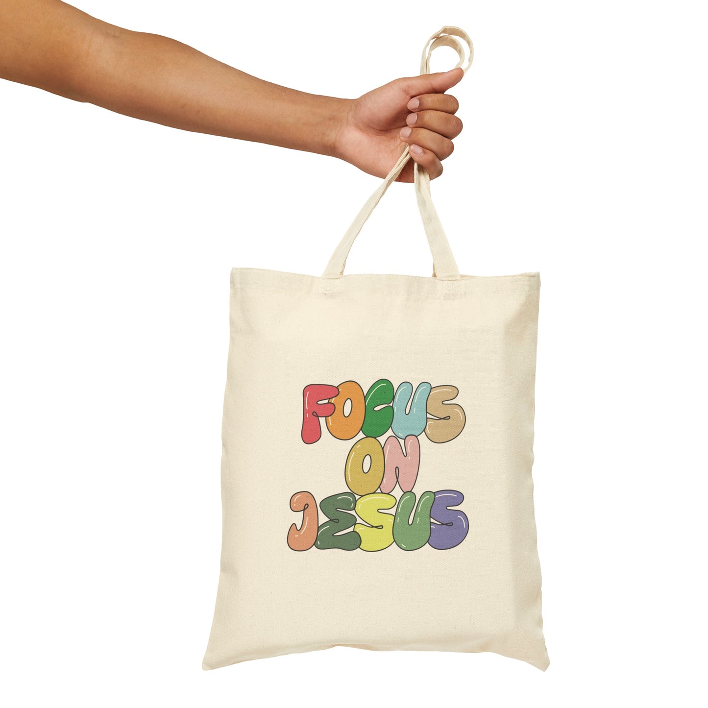 Focus on Jesus Canvas Tote Bag
