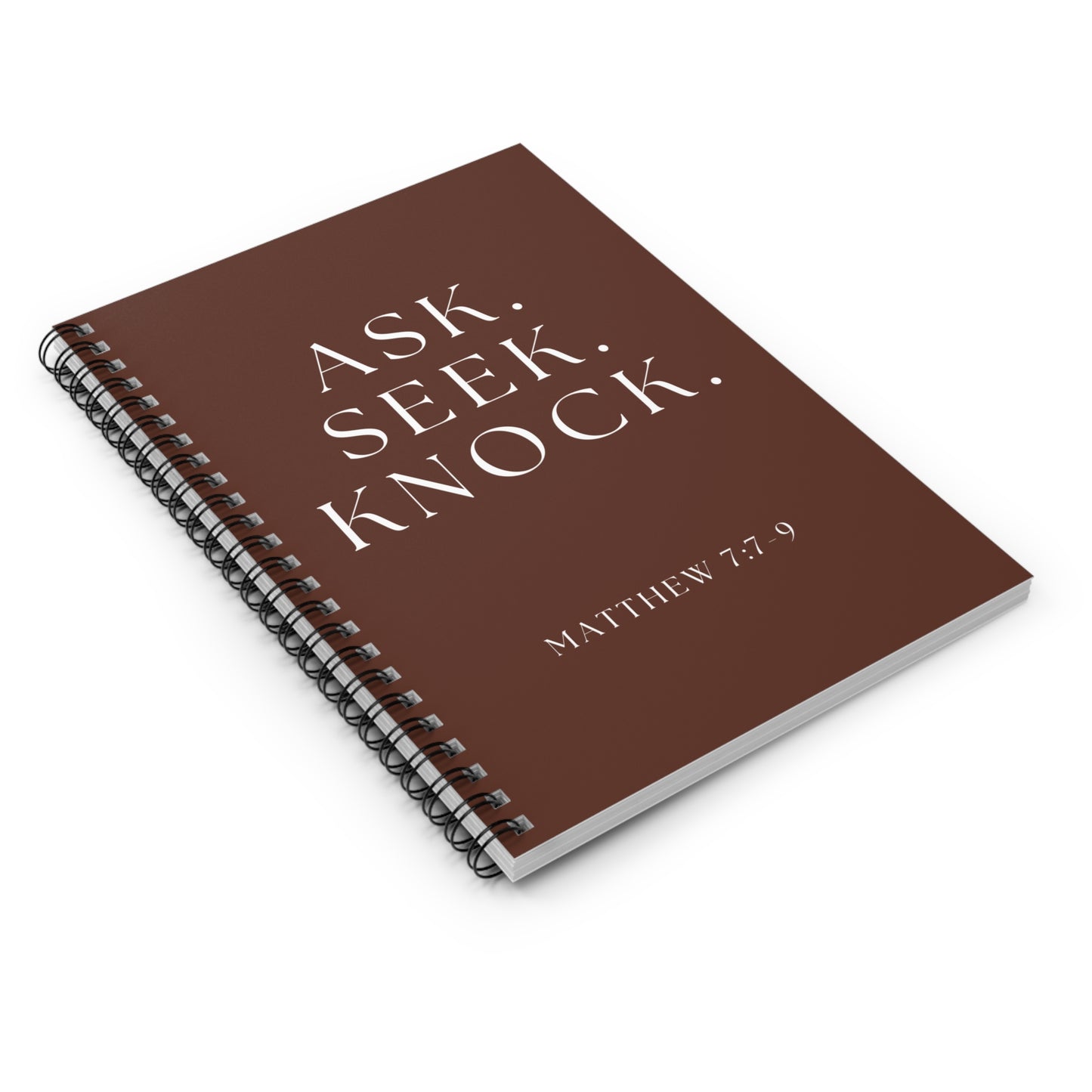 Matthew 7 Spiral Notebook