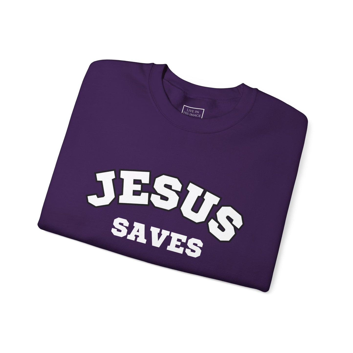 Jesus Saves Crewneck Sweatshirt