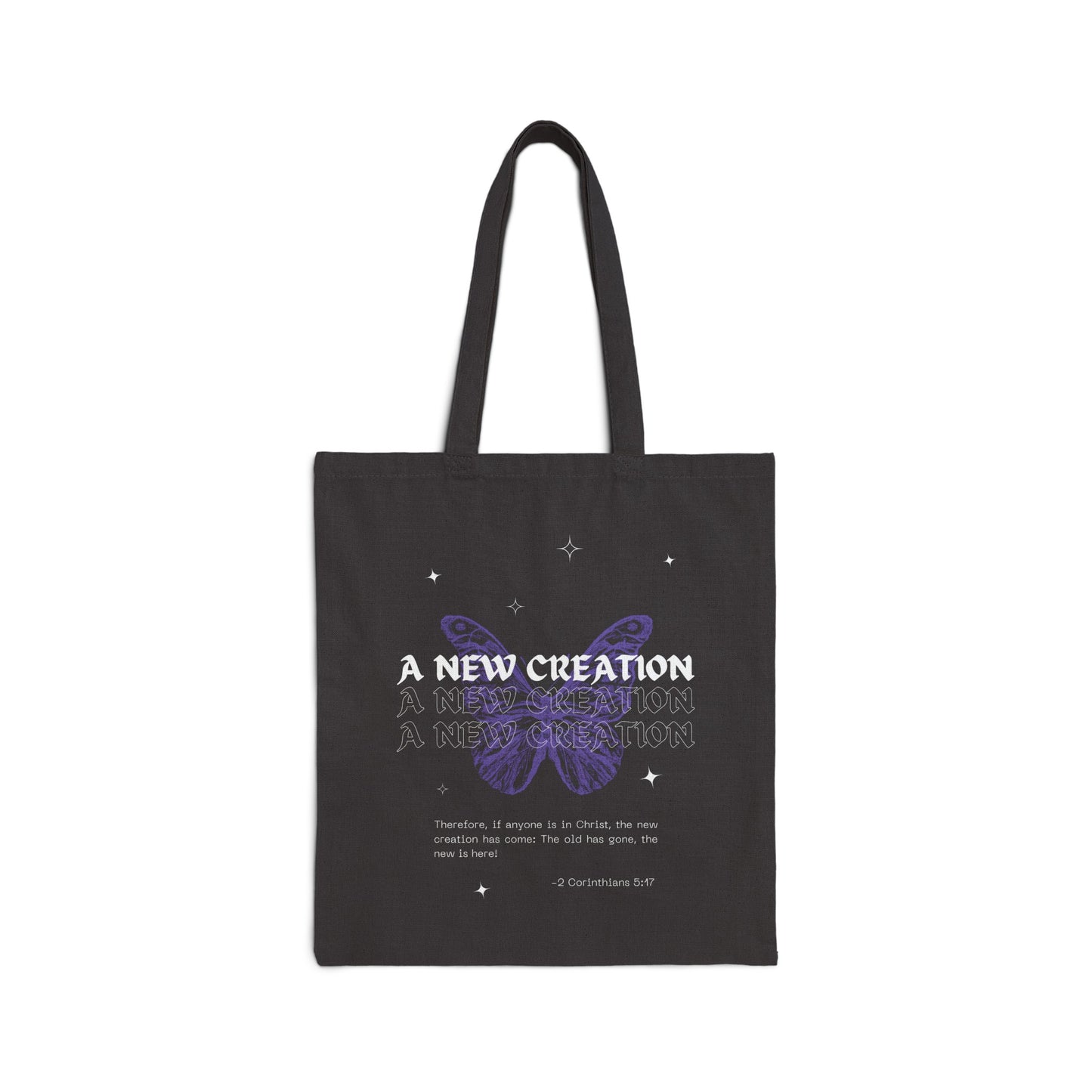 A New Creation Canvas Tote Bag