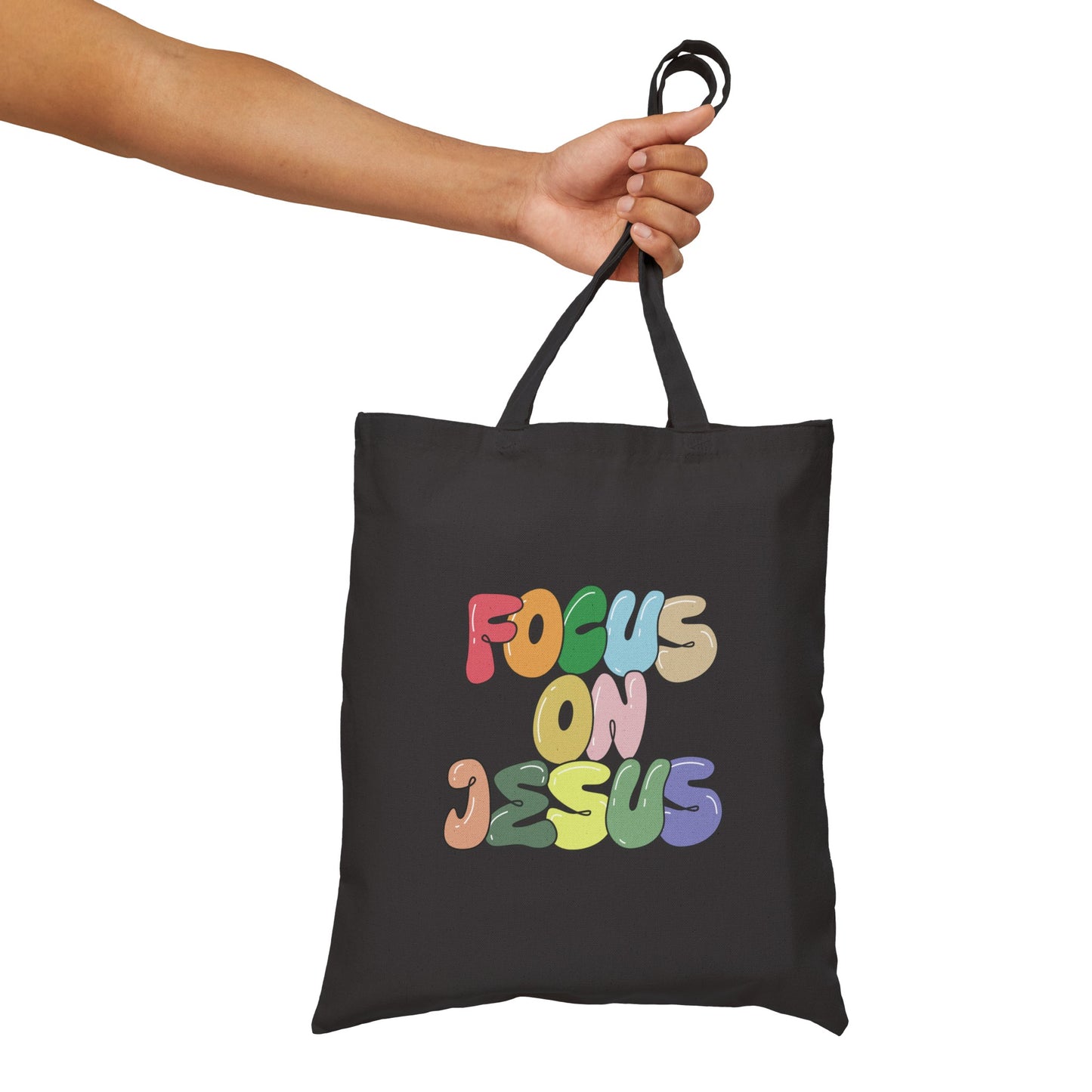 Focus on Jesus Canvas Tote Bag