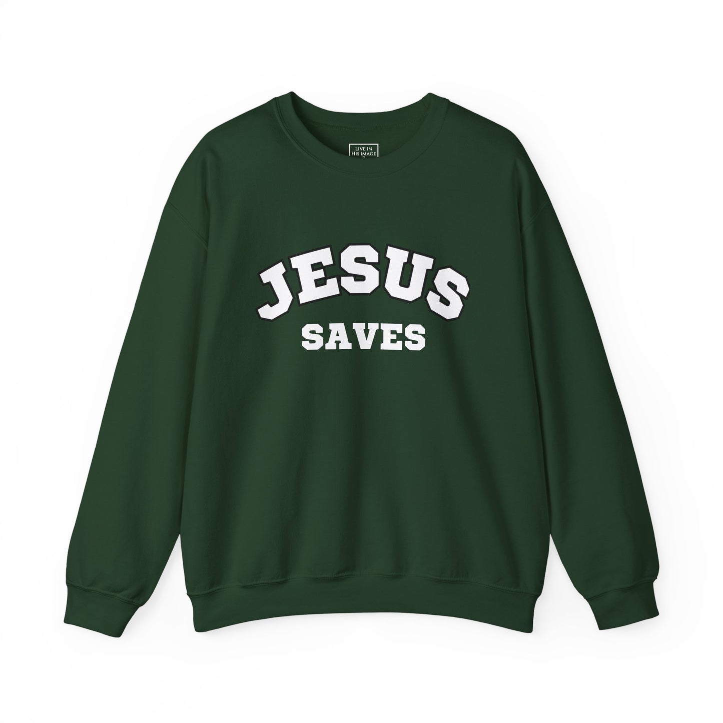 Jesus Saves Crewneck Sweatshirt