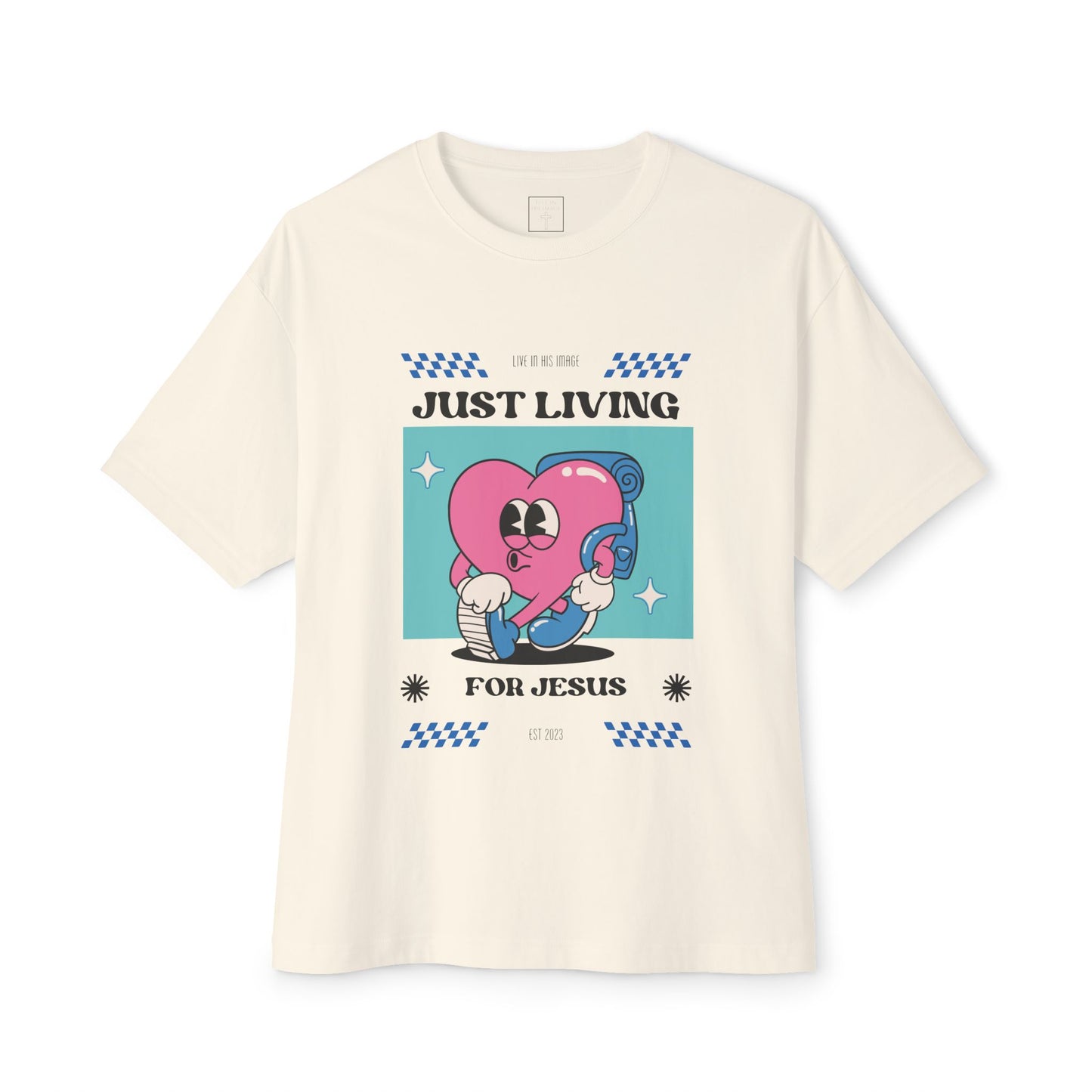 Living for Jesus Oversized Tee