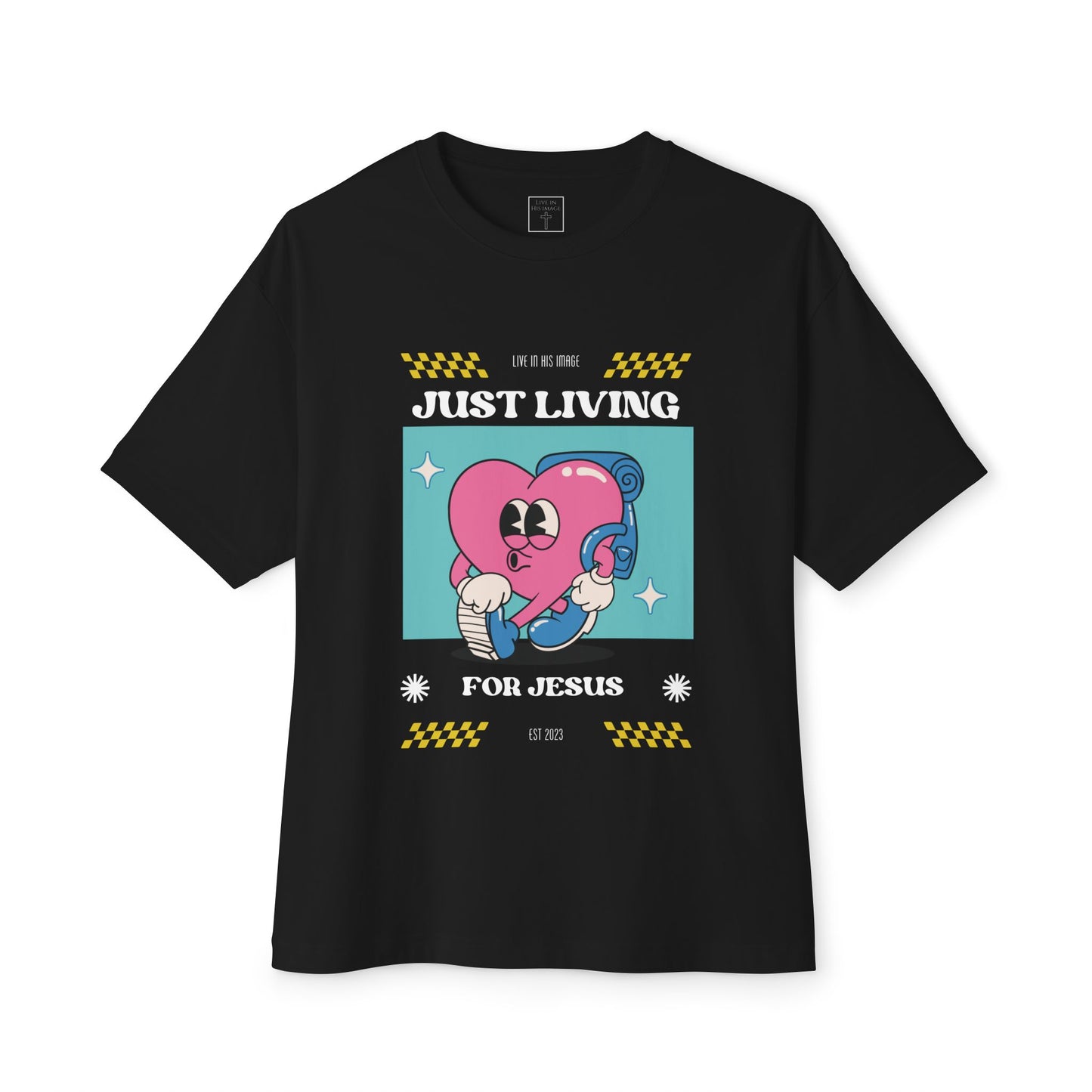 Living for Jesus Oversized Tee