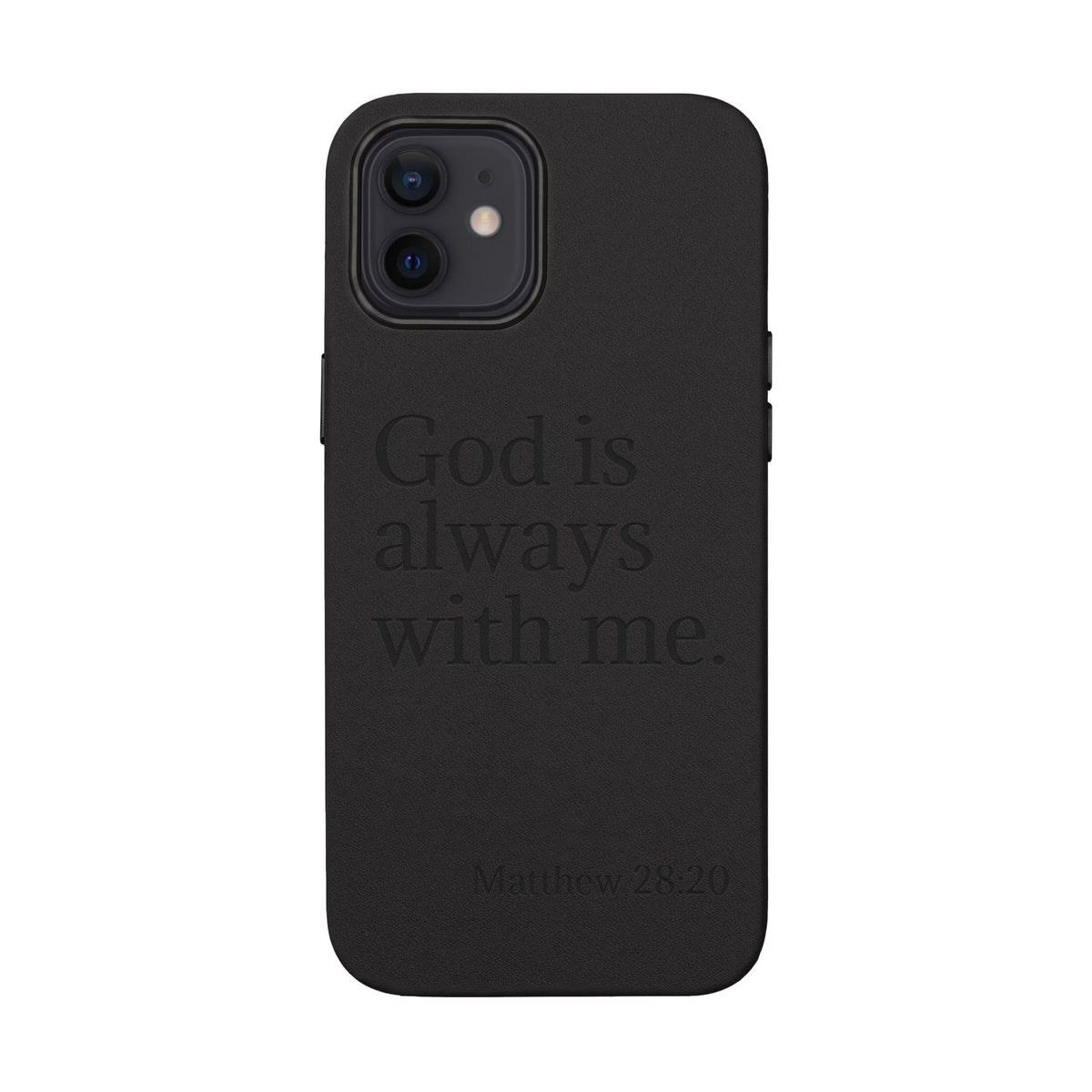 God Is Always With Me Leather Phone Case
