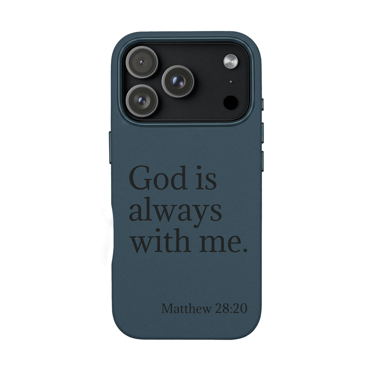God Is Always With Me Leather Phone Case