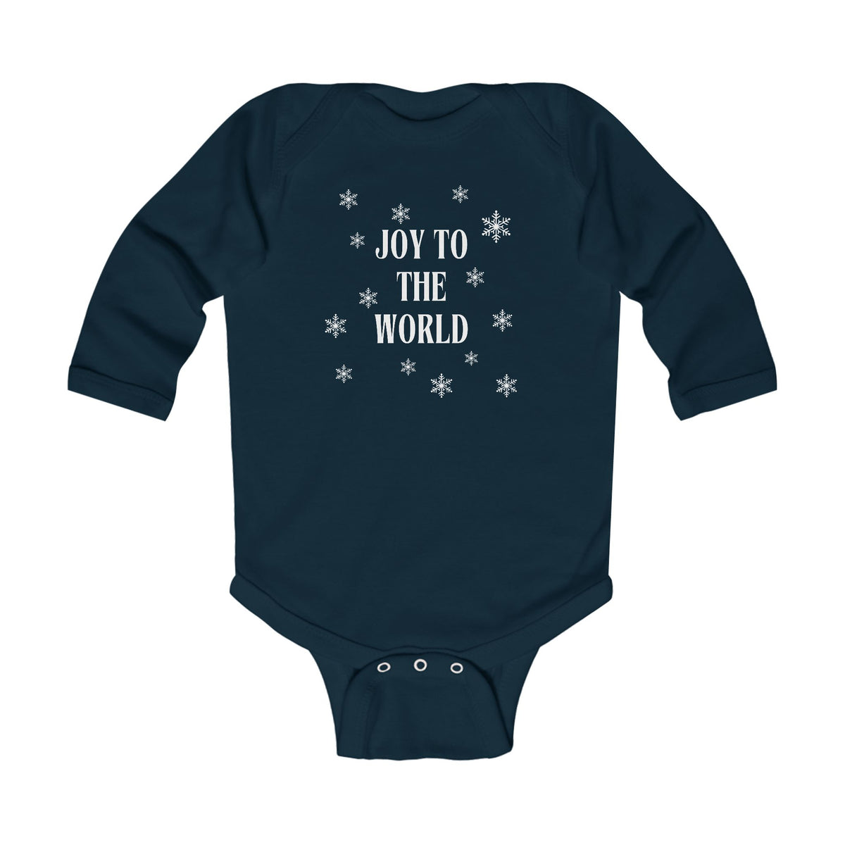 Joy To The World Long Sleeve Onesie