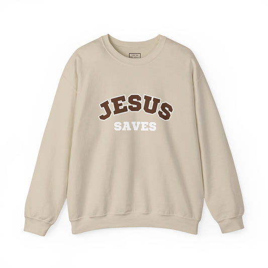 Jesus Saves Crewneck Sweatshirt