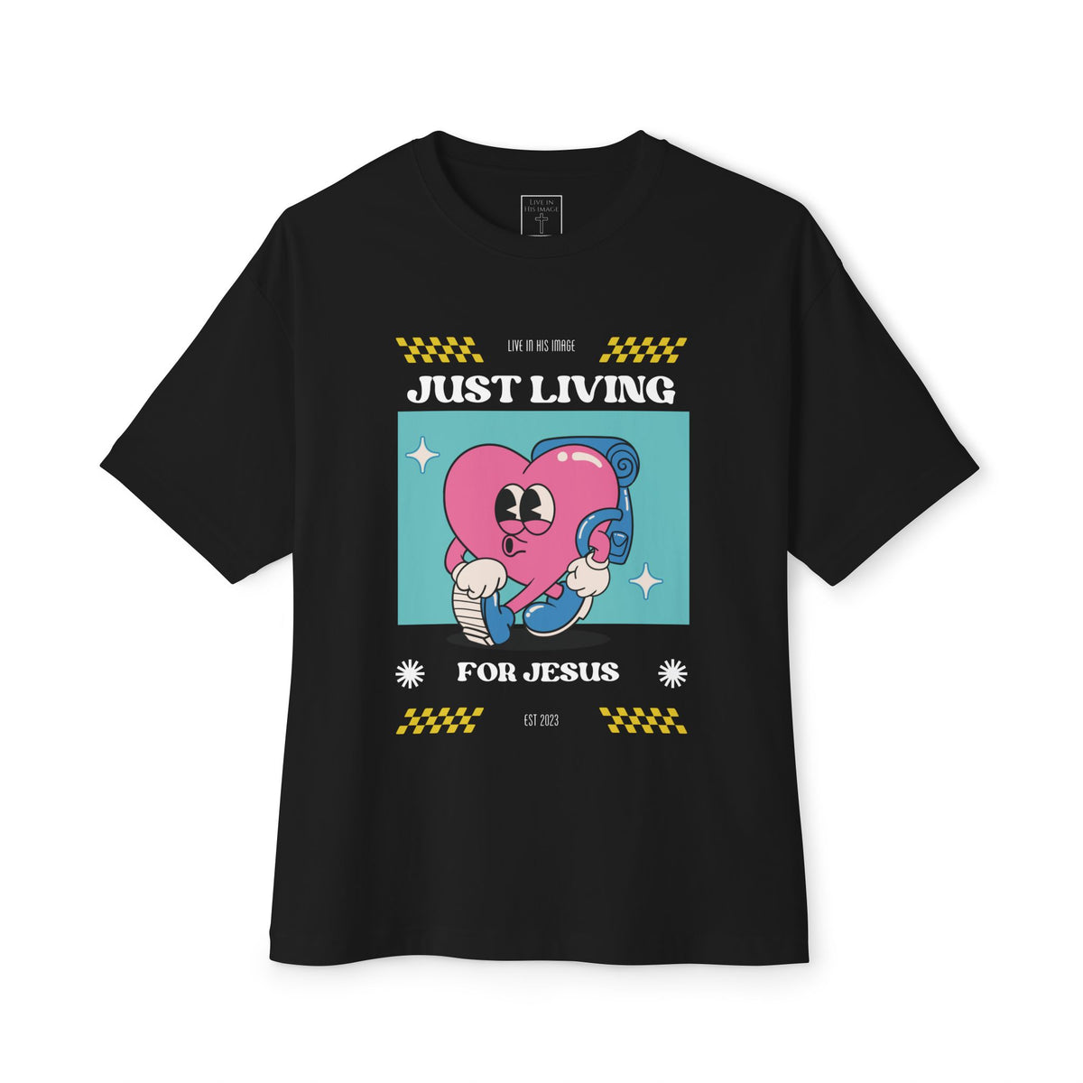 Living for Jesus Oversized Tee